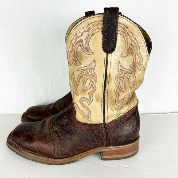 Double H Graham Western Boots Mens 11 Brown 11" Square Toe ICE Roper Bison - Picture 1 of 10